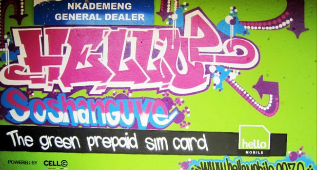 Hello Mobile Grafitti Art image